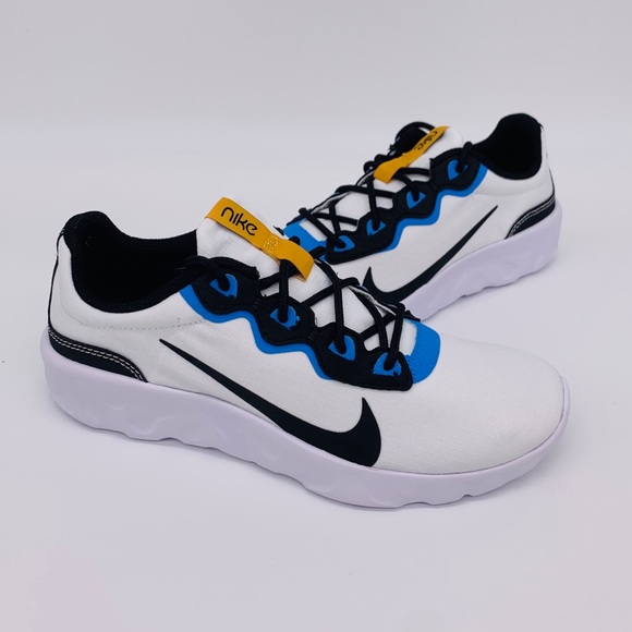 blue white and black nike shoes